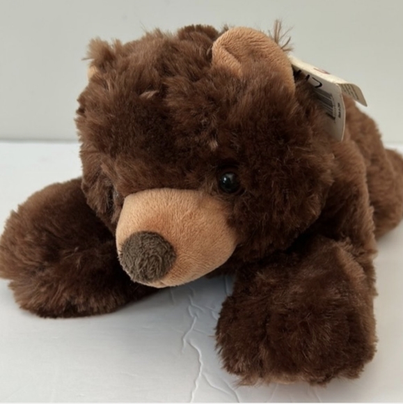 Brown Floppy Bear Unipak Flip Flop Brown Bear 12 in Plush NWT - Picture 3 of 10